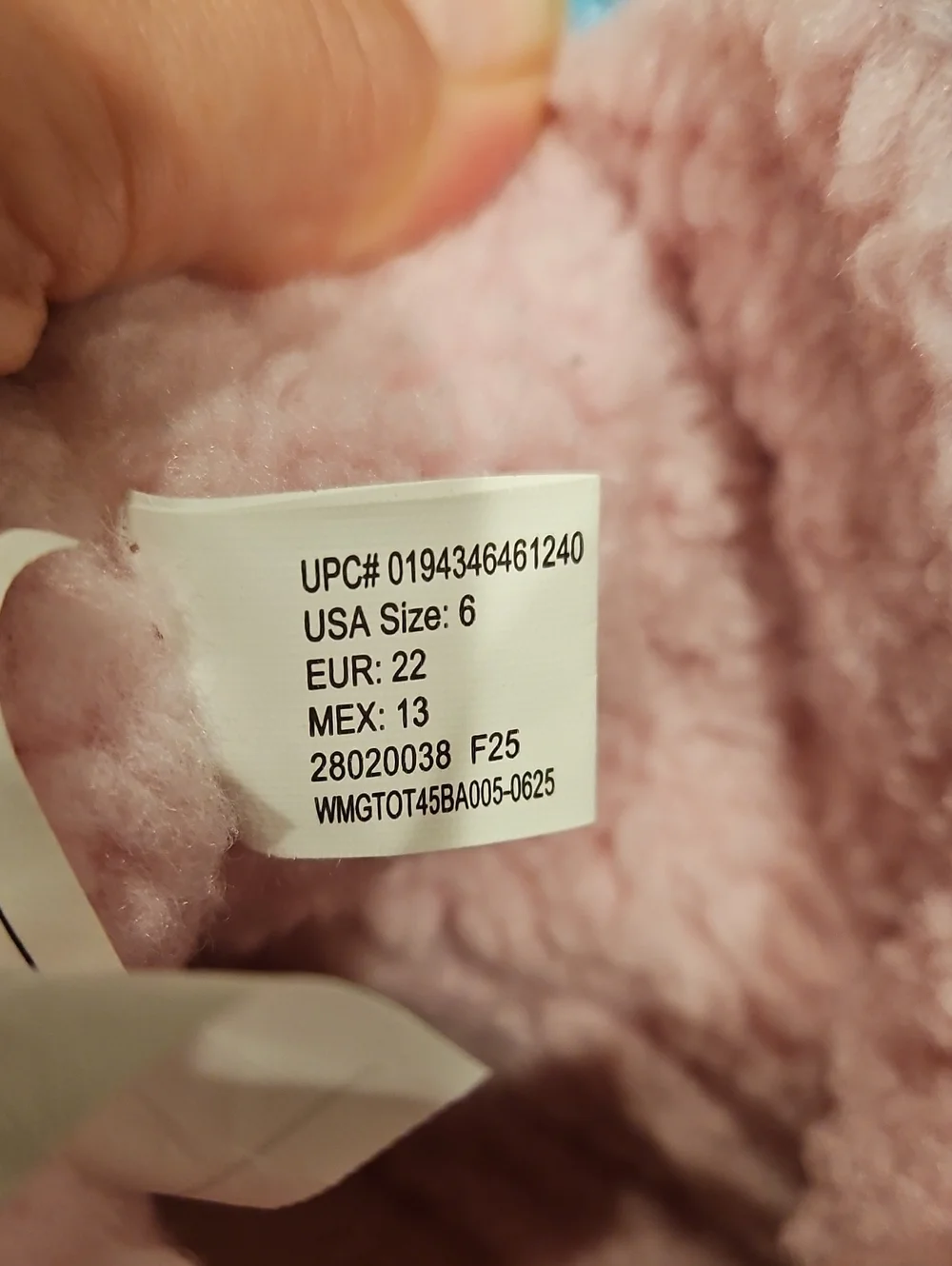 Ozark Trail Pink/Purple Sherpa Girls Winter Boots with Light Blue Trim, Size 6